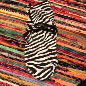 Zebra print baby swaddle